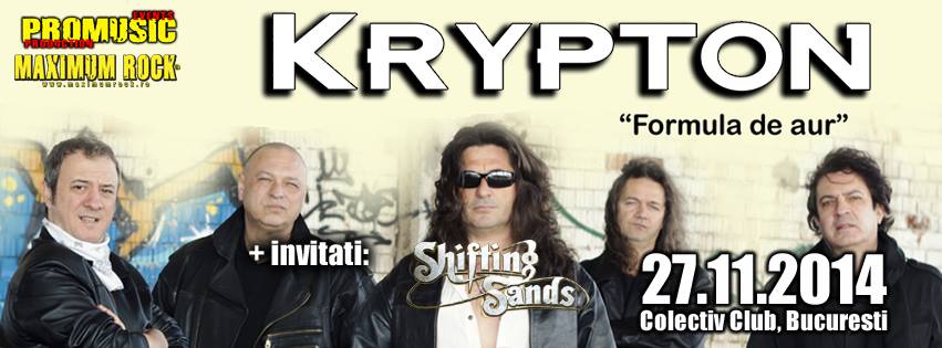 Alin „Coiotu” Dinca, invitat special al formatiei Krytpon la concertul de pe 27 noiembrie 2014